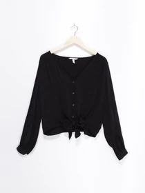 Рубашки H&M модель 0762212_чорний Фото