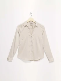 Рубашки H&M модель 0762846_с.бежевий Фото