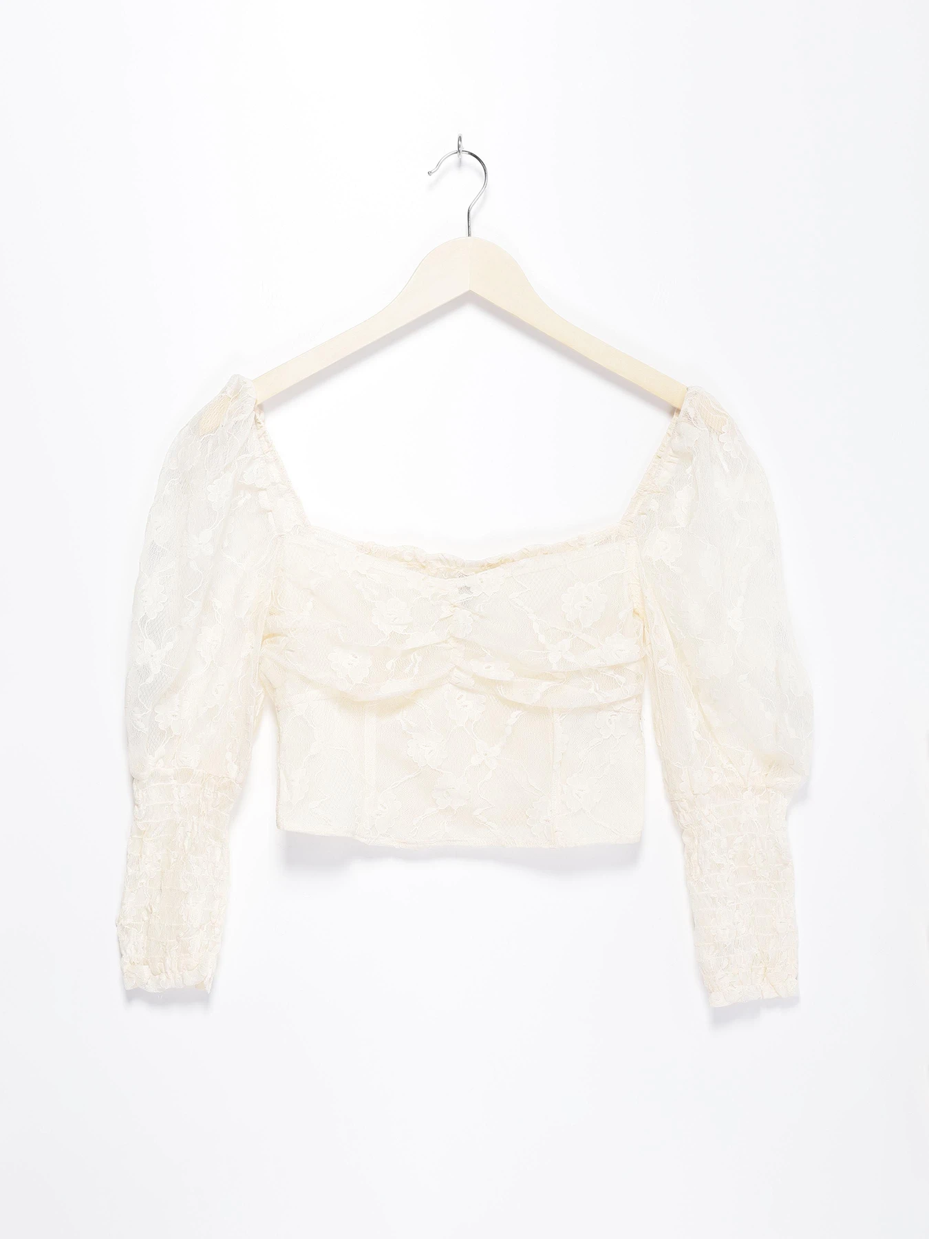 Рубашки H&M модель 0888473_бежевий Фото