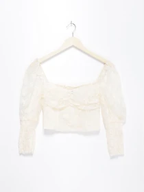 Рубашки H&M модель 0888473_бежевий Фото
