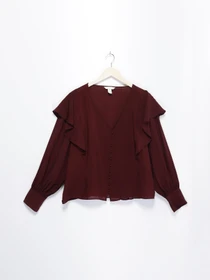 Рубашки H&M модель 0923755_т.бордовий Фото