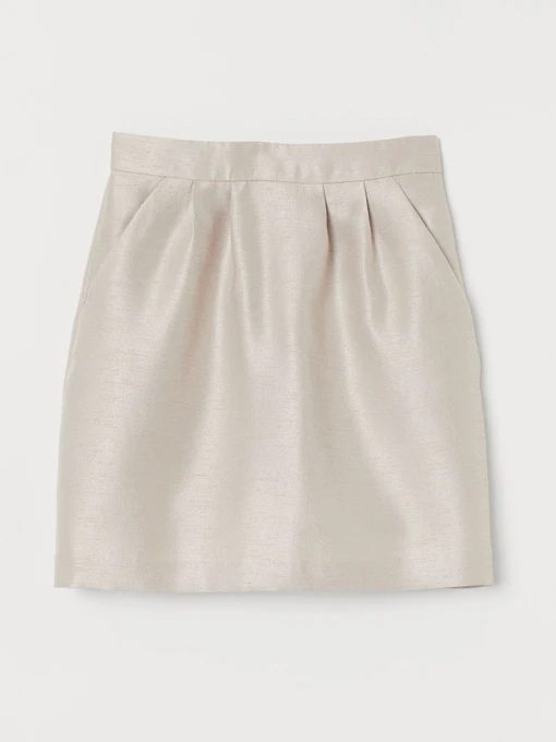 Юбки H&M модель 0766829_с.бежевий Фото
