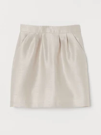 Юбки H&M модель 0766829_с.бежевий Фото