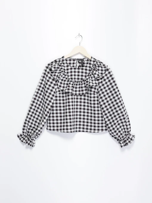 Рубашки H&M модель 0961446_білий з чорним Фото