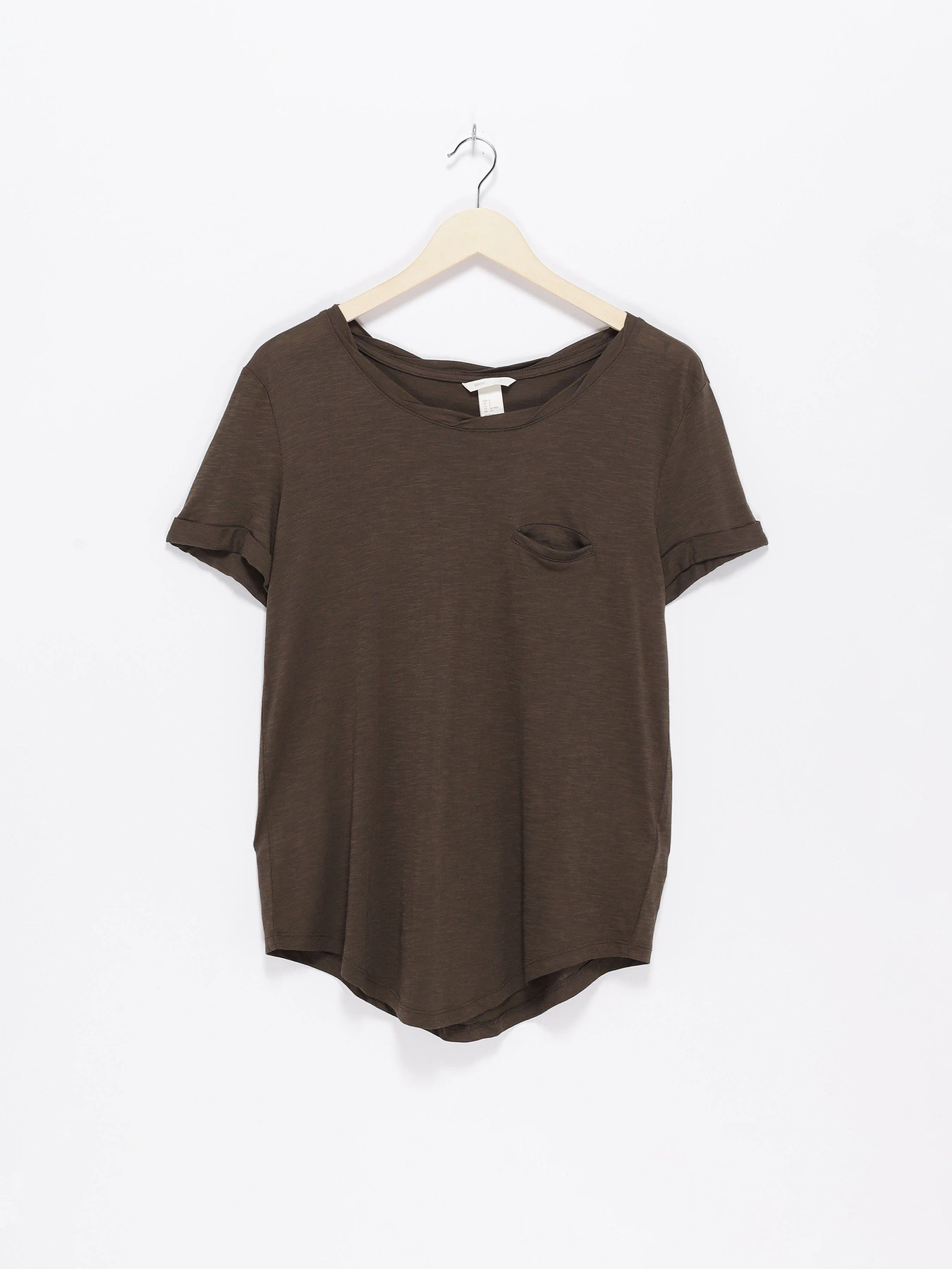 Футболки и поло H&M модель 0189955_хакі Футболки и поло H&M модель 0189955_хакі Фото
