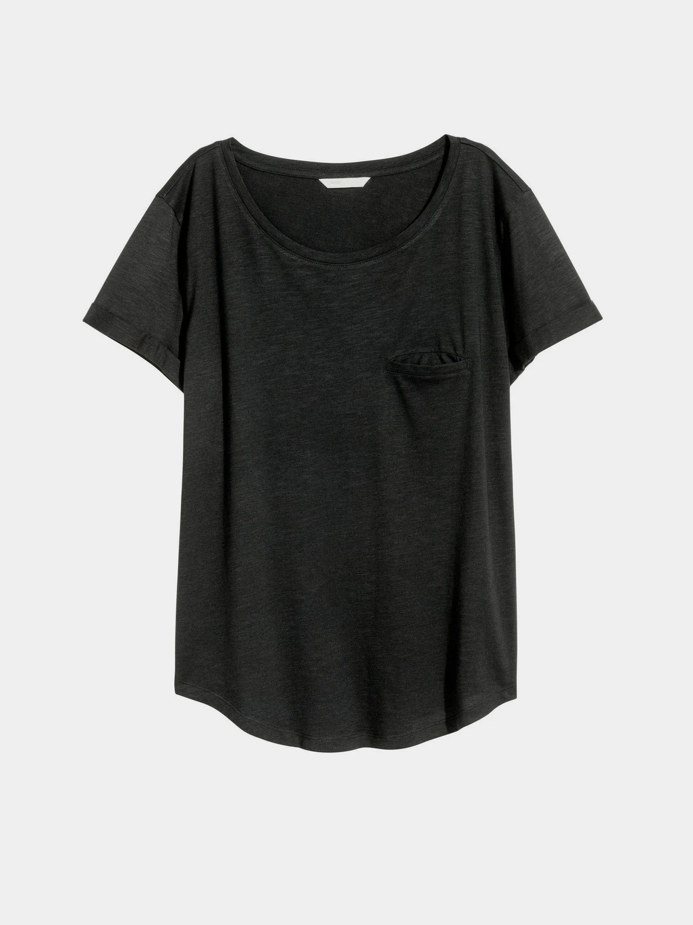 Футболки и поло H&M модель 0189955_чорний Футболки и поло H&M модель 0189955_чорний Фото