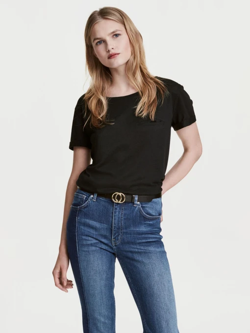 Футболки и поло H&M модель 0189955_чорний Фото
