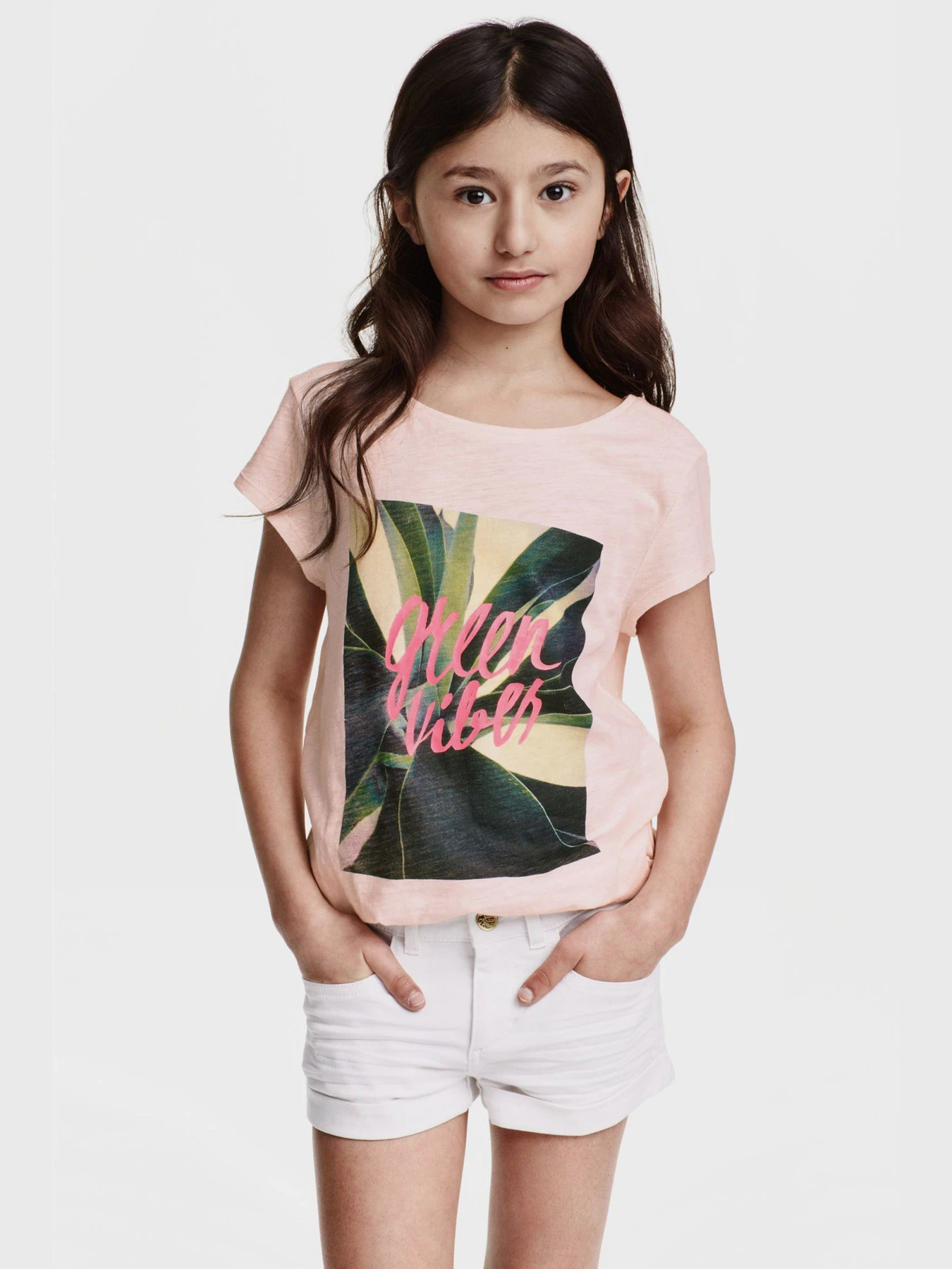 Футболки і поло H&M модель 0320247_с.рожевий комб. Футболки і поло H&M модель 0320247_с.рожевий комб. Фото