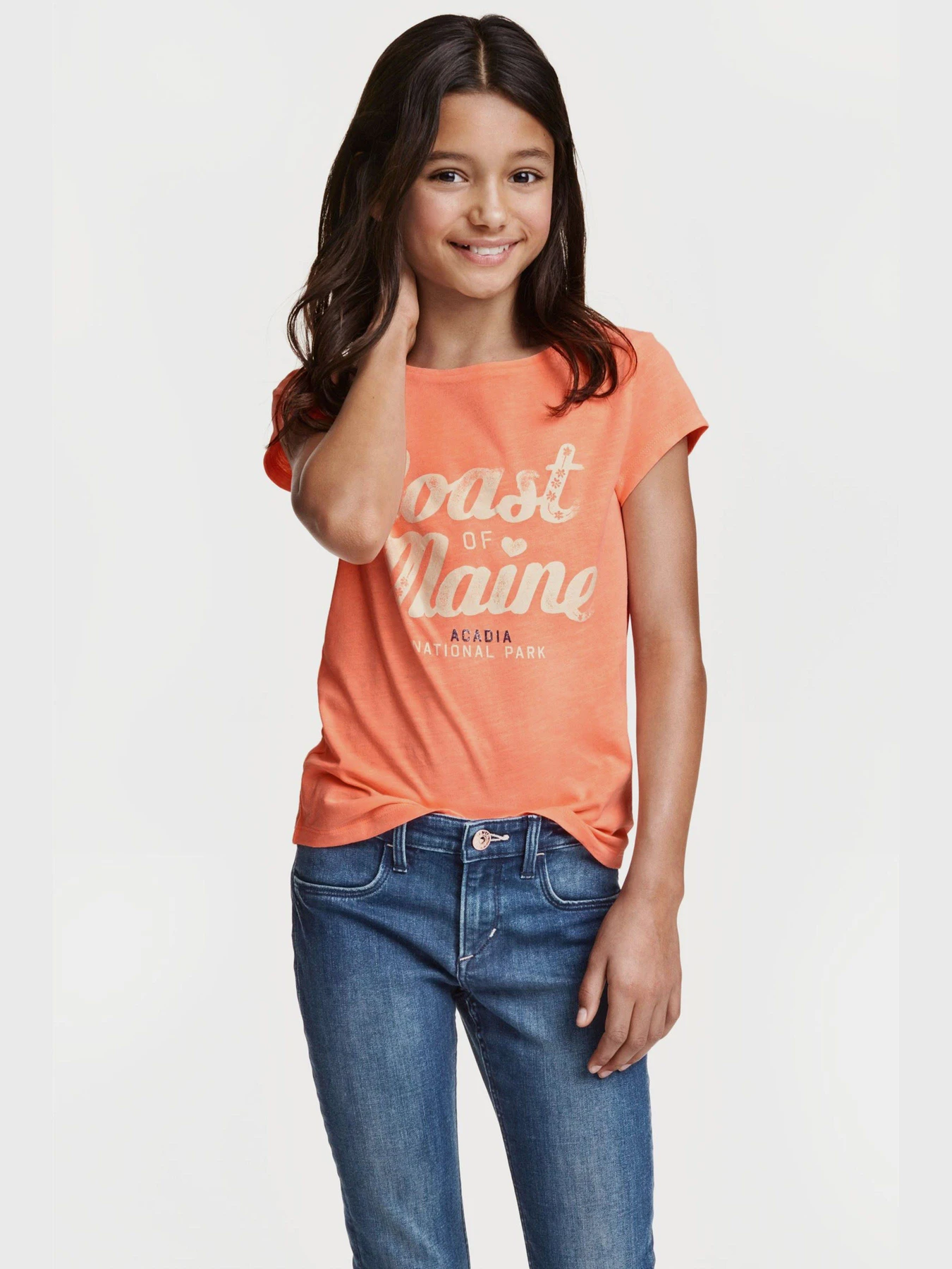 Футболки і поло H&M модель 03202470_помаранчевий комб. Футболки і поло H&M модель 03202470_помаранчевий комб. Фото