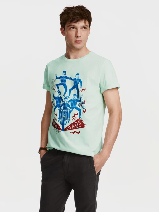 Футболки и поло H&M модель 0394674_с.зелений комб. Фото