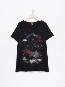 Футболки и поло H&M модель 0401021_чорний комб. Фото