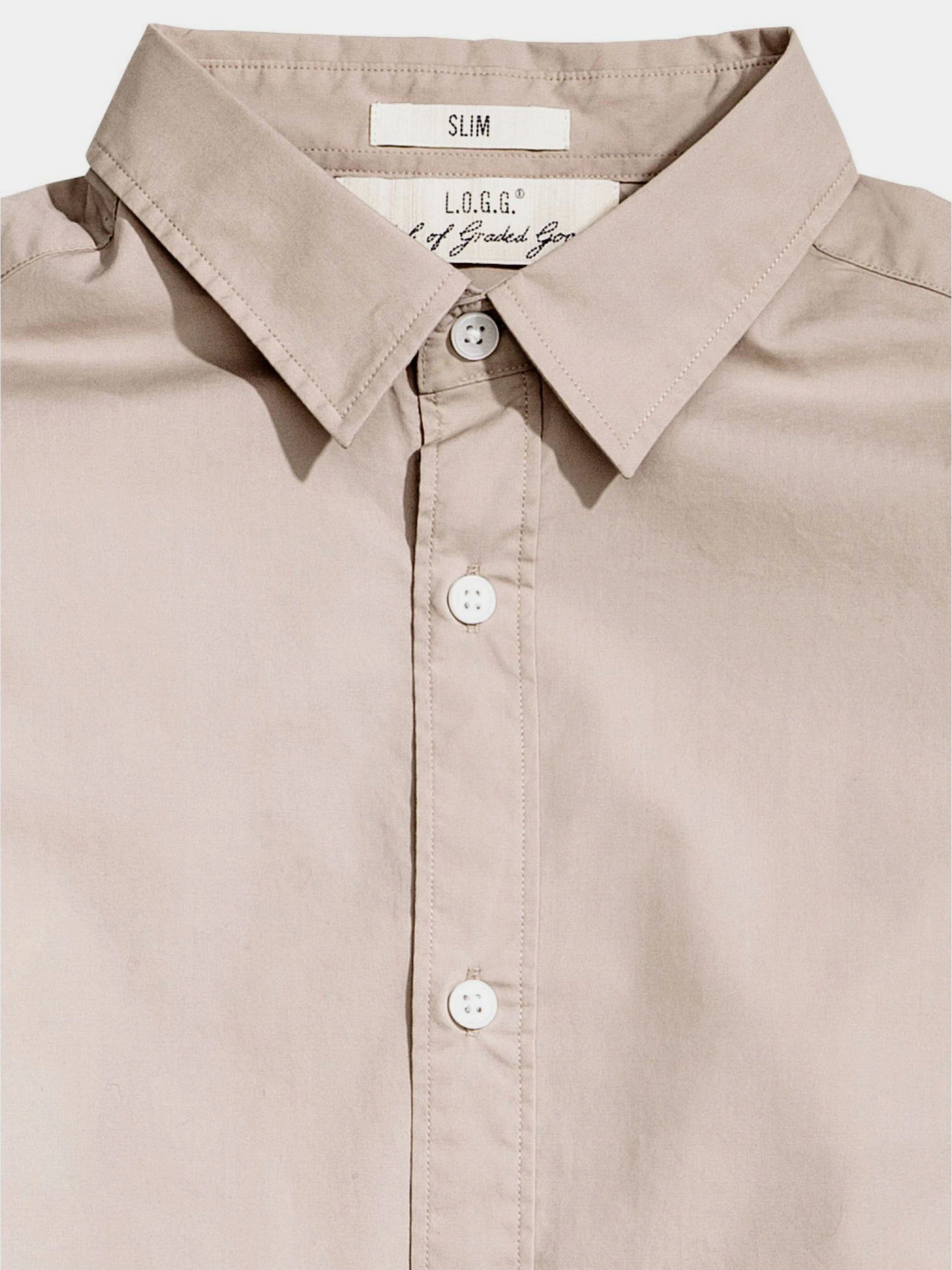 Рубашки H&M модель 0436711_бежевий Рубашки H&M модель 0436711_бежевий Фото