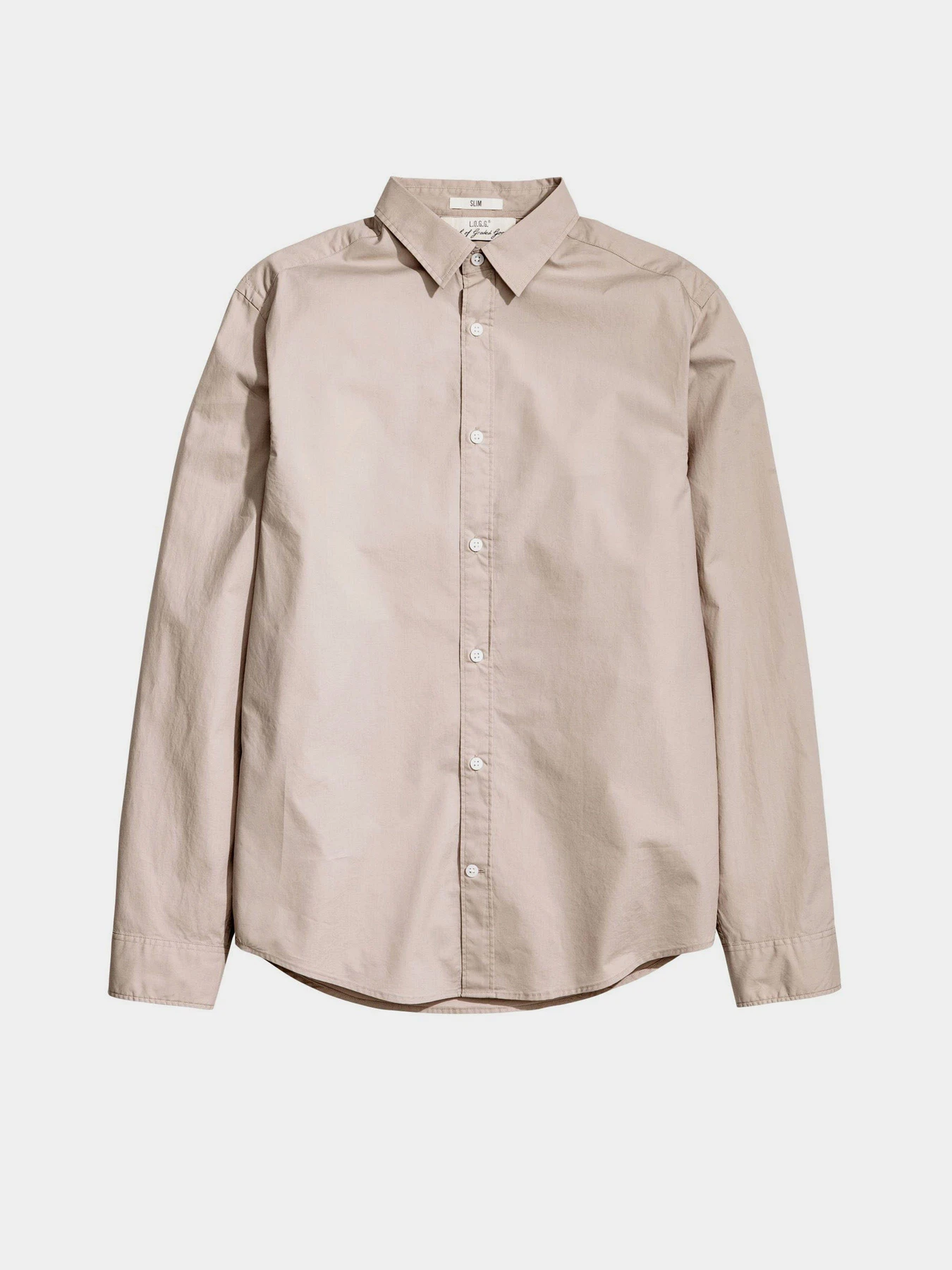 Рубашки H&M модель 0436711_бежевий Рубашки H&M модель 0436711_бежевий Фото