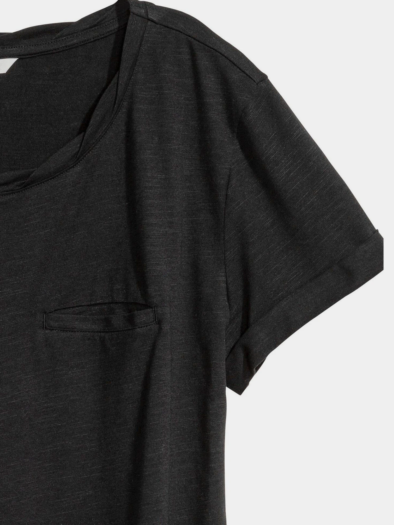 Футболки и поло H&M модель 0439577_чорний Футболки и поло H&M модель 0439577_чорний Фото