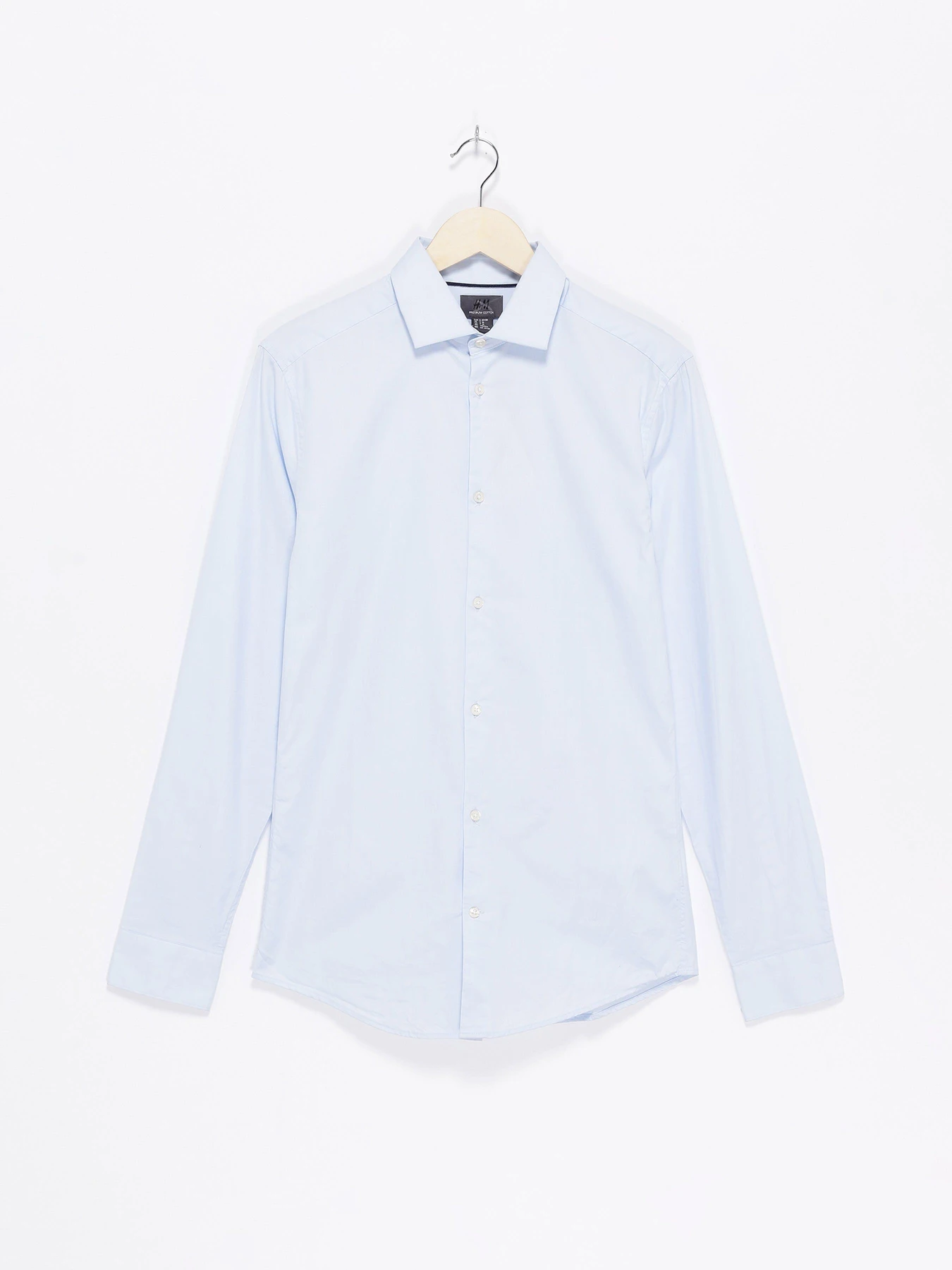 Рубашки H&M модель 0443086_блакитний Рубашки H&M модель 0443086_блакитний Фото