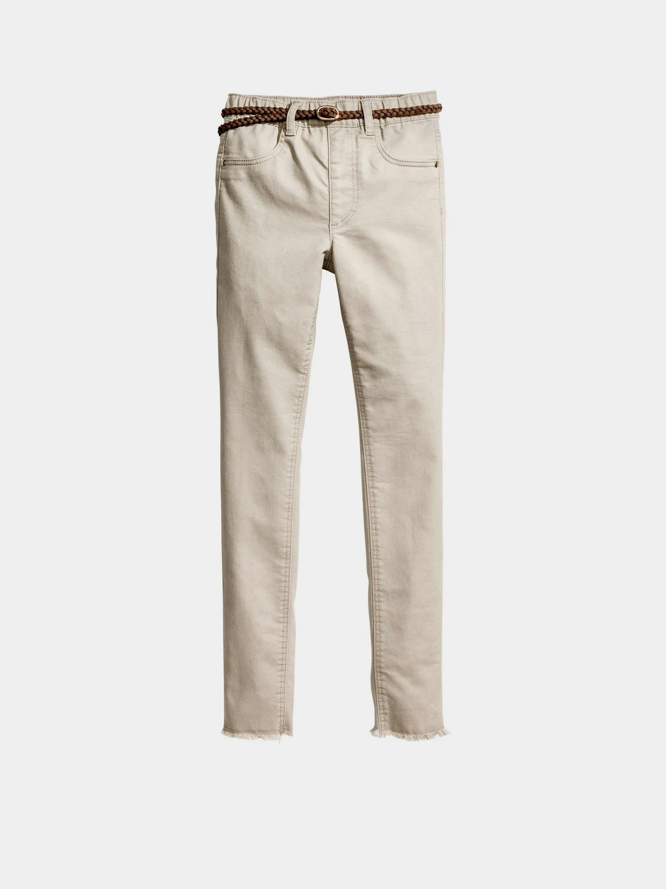 Брюки H&M модель 0449045_бежевий Брюки H&M модель 0449045_бежевий Фото