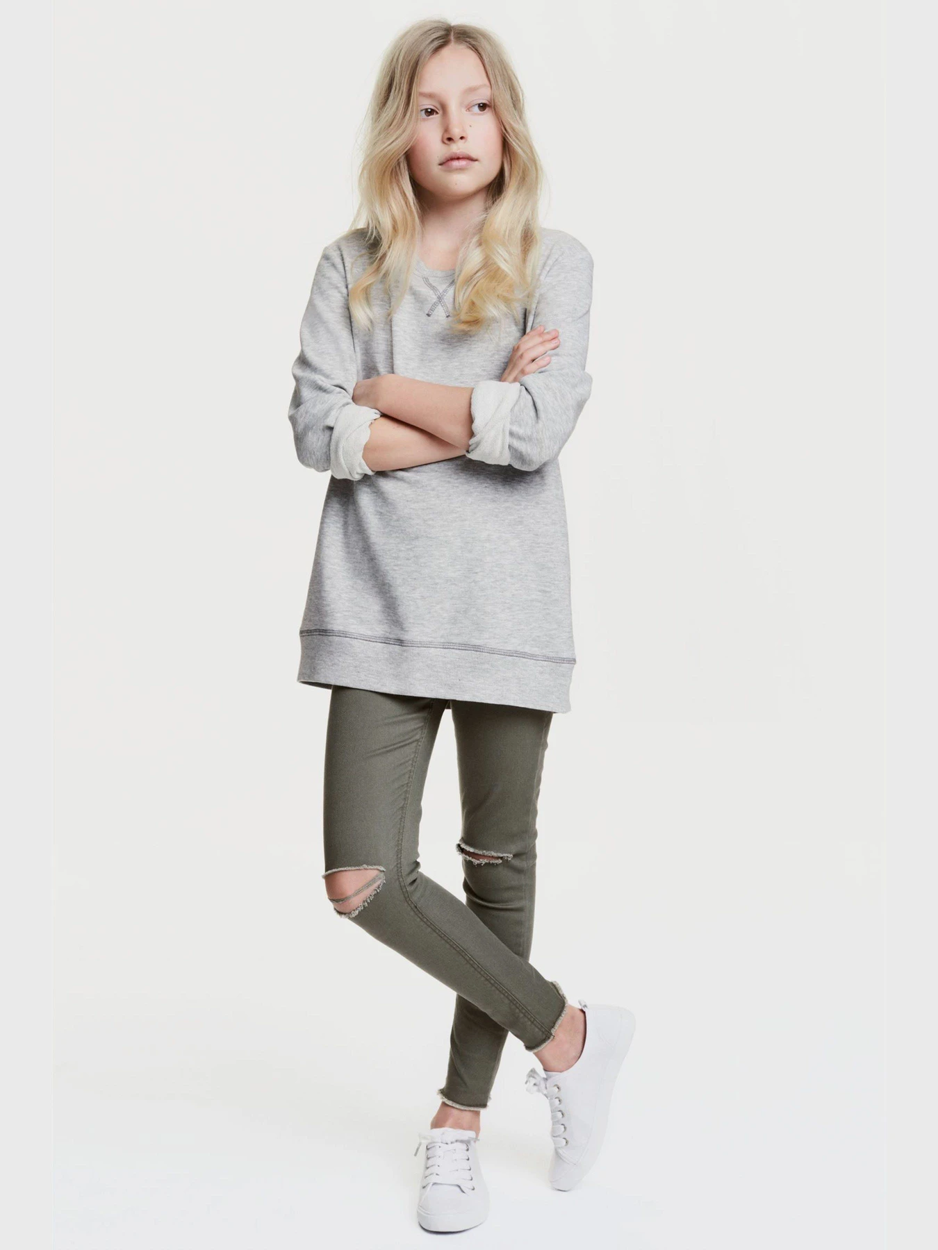 Джинси H&M модель 04512121_хакі Джинси H&M модель 04512121_хакі Фото