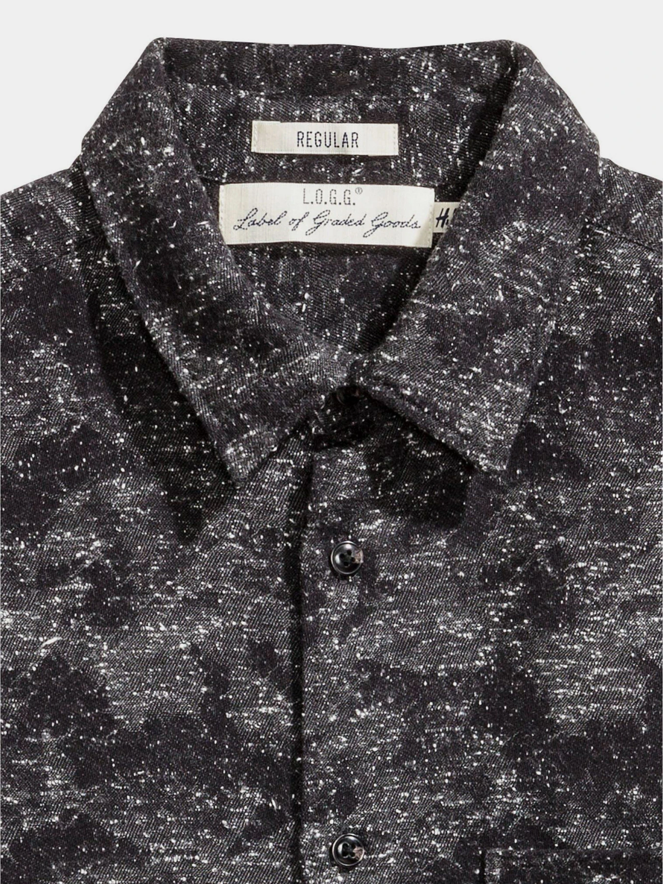 Рубашки H&M модель 0454588_чорний комб. Рубашки H&M модель 0454588_чорний комб. Фото