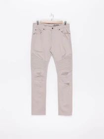 Штани H&M модель 0458428_бежевий Фото
