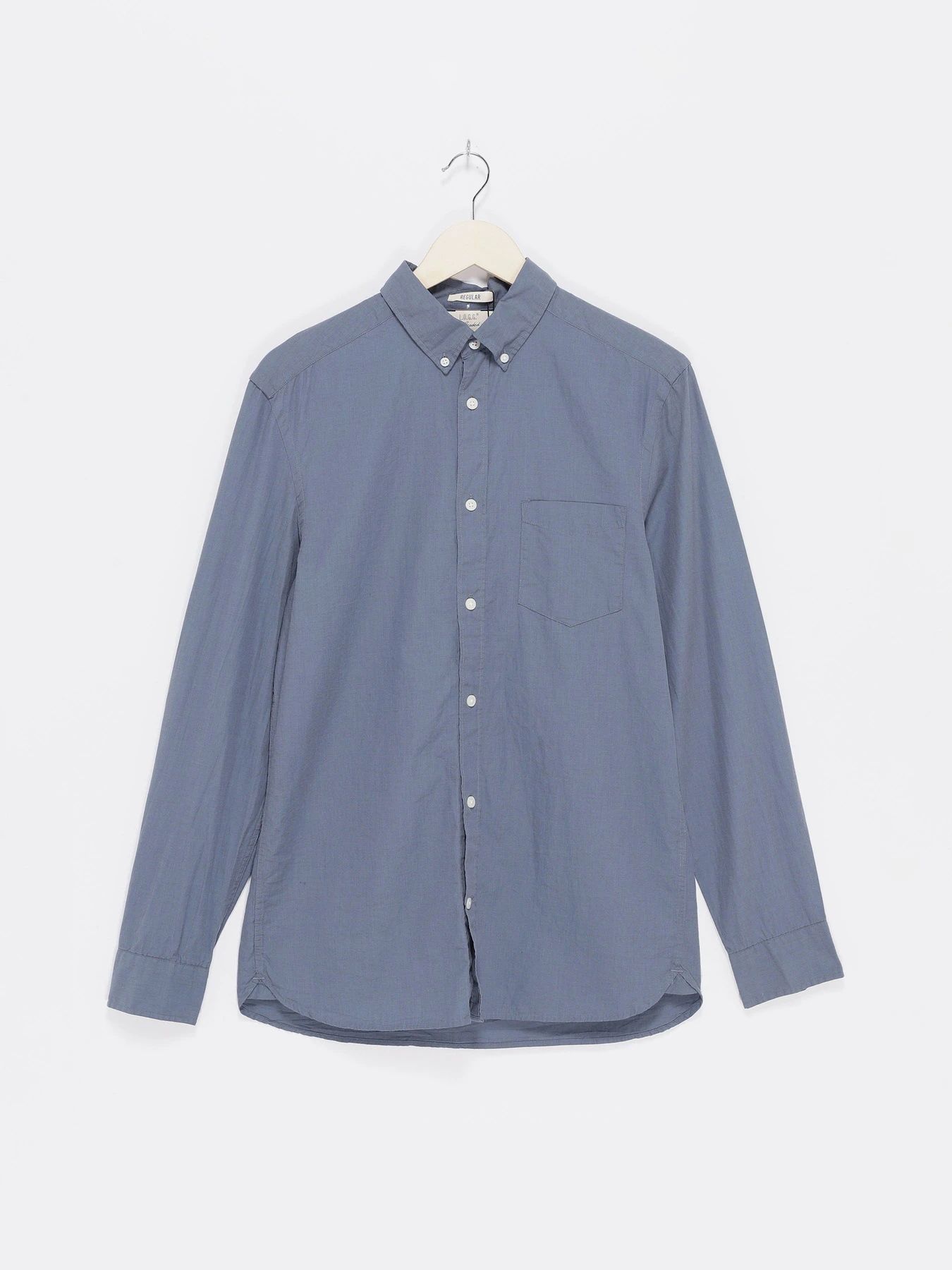 Рубашки H&M модель 0459528_синій Рубашки H&M модель 0459528_синій Фото
