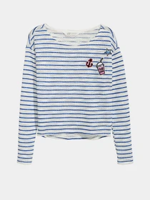 Худи и свитшоты H&M модель 0478360_білий з синім Фото