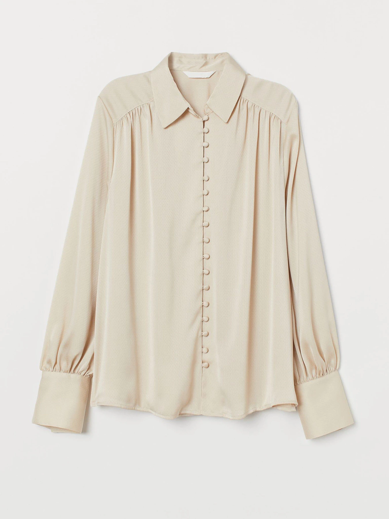 Рубашки H&M модель 0790786_с.бежевий Фото