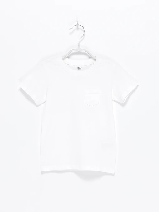 Футболки и поло H&M модель 0531802_білий Фото