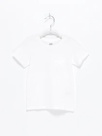 Футболки і поло H&M модель 0531802_білий Фото