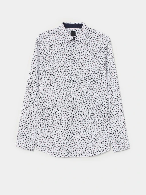 Рубашки H&M модель 0600229_білий з чорним Фото