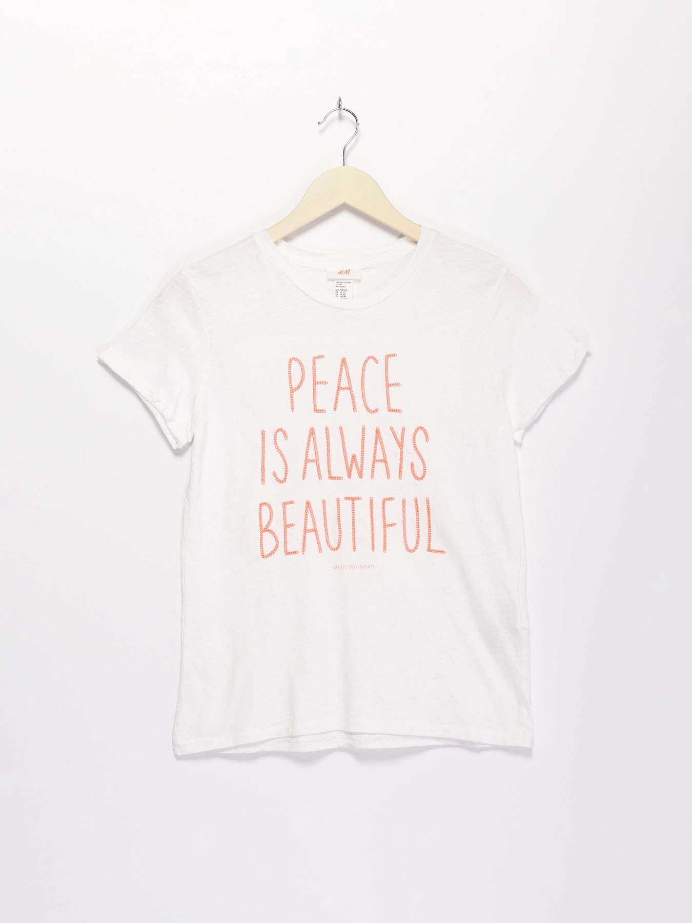Футболки і поло H&M модель 06197841_білий комб. Фото
