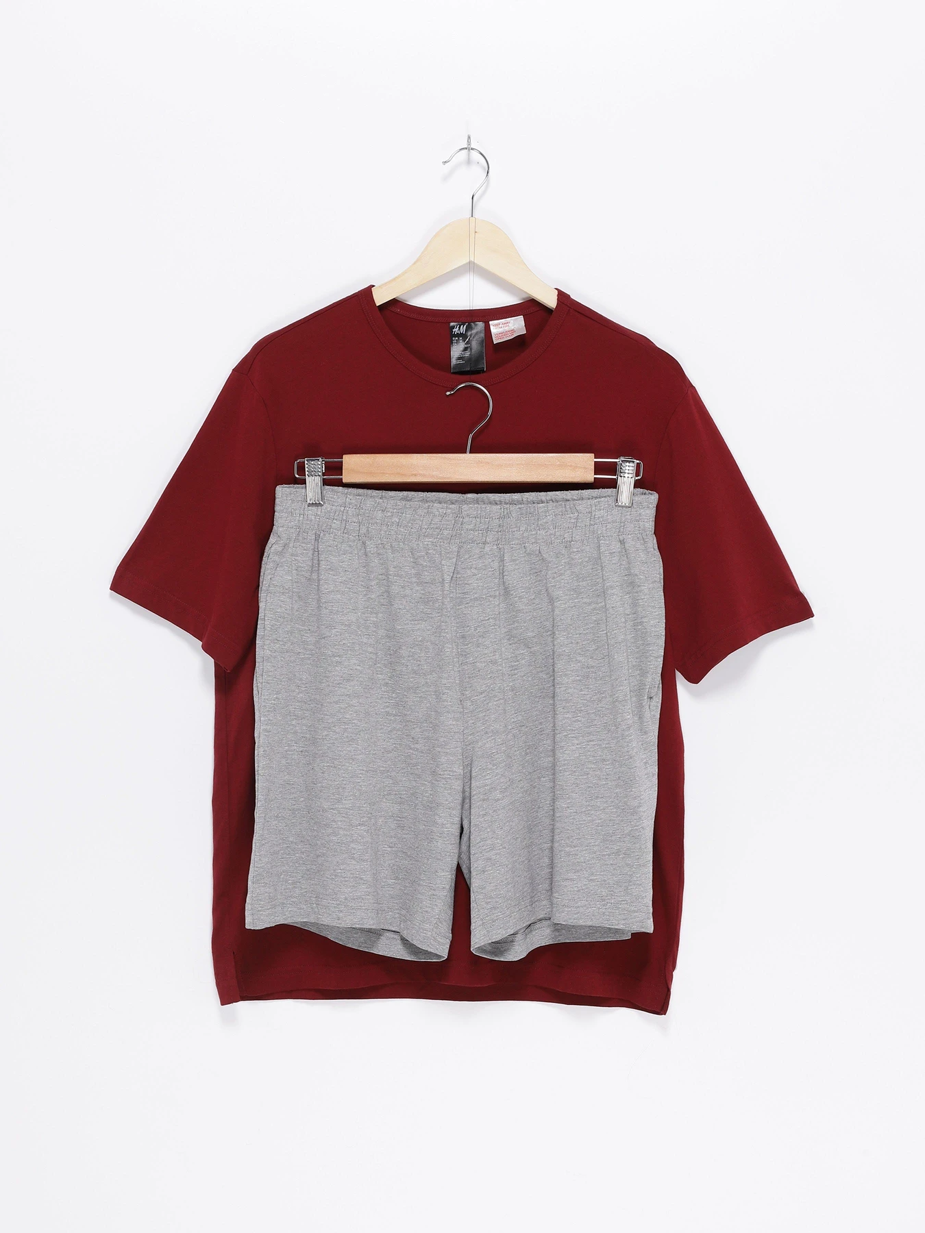 Одяг для дому та сну H&M модель 0691683_бордовий з сірим Одяг для дому та сну H&M модель 0691683_бордовий з сірим Фото