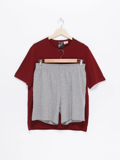 Одежда для дома и сна H&M модель 0691683_бордовий з сірим Фото