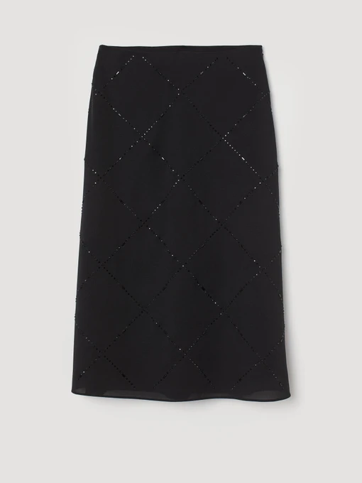 Юбки H&M модель 0804680_чорний Фото