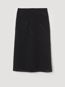 Юбки H&M модель 0804680_чорний Фото