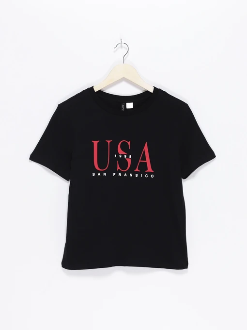 Футболки и поло H&M модель 0698296_чорний комб. Фото