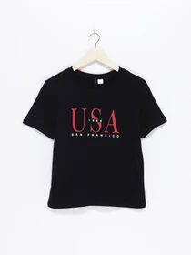 Футболки и поло H&M модель 0698296_чорний комб. Фото