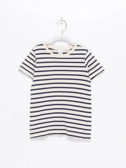 Футболки и поло H&M модель 0725787_бежевий з т.синім Фото