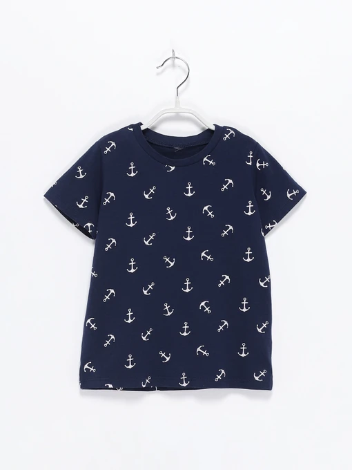 Футболки и поло H&M модель 0725787_т.синій з білим Фото