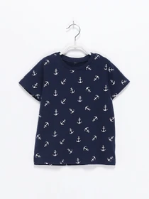 Футболки і поло H&M модель 0725787_т.синій з білим Фото