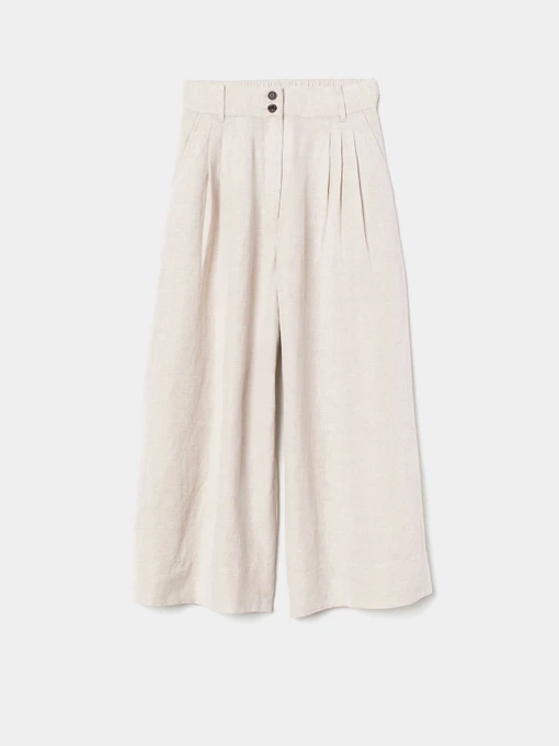 Брюки H&M модель 0730566_с.бежевий Фото