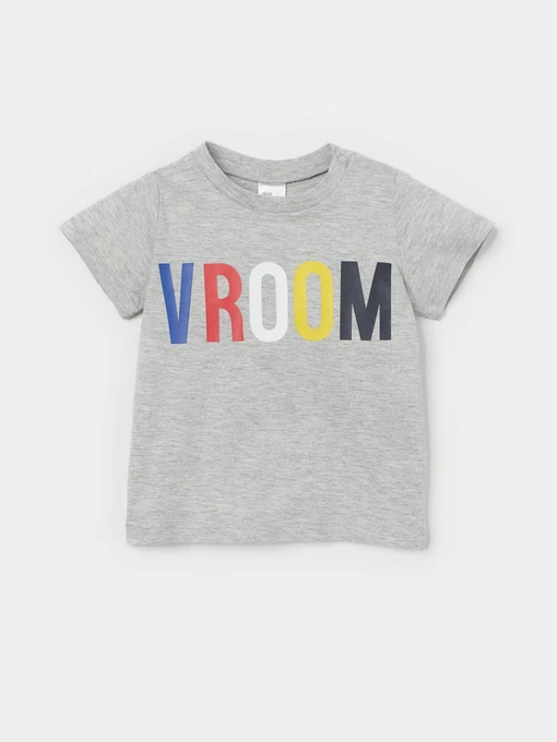 Футболки и поло H&M модель 0743906_сірий комб. Фото
