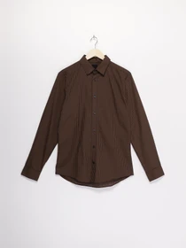Рубашки H&M модель 0781758_коричневий з т.синім Фото
