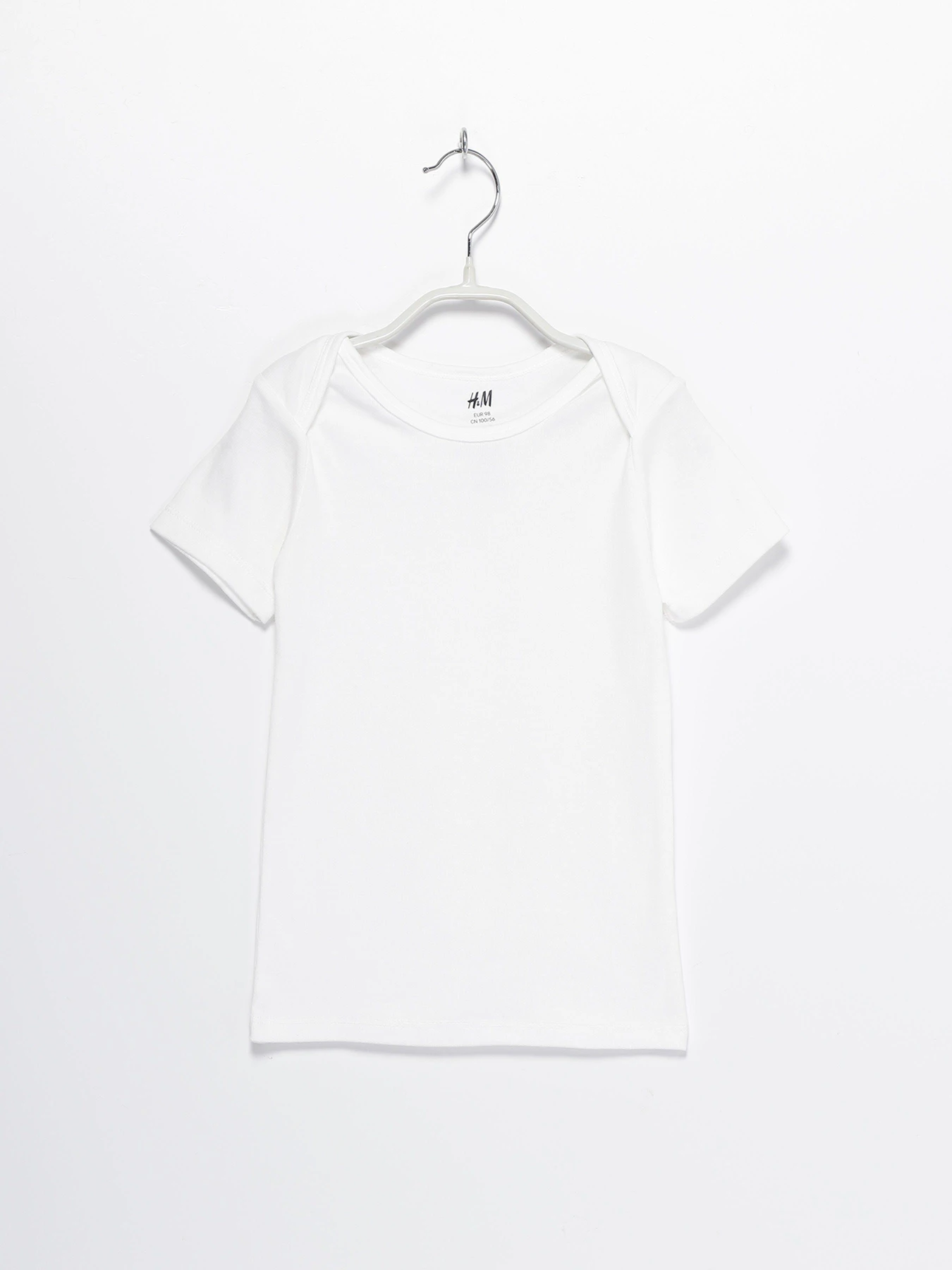 Футболки і поло H&M модель 0795784_білий Футболки і поло H&M модель 0795784_білий Фото