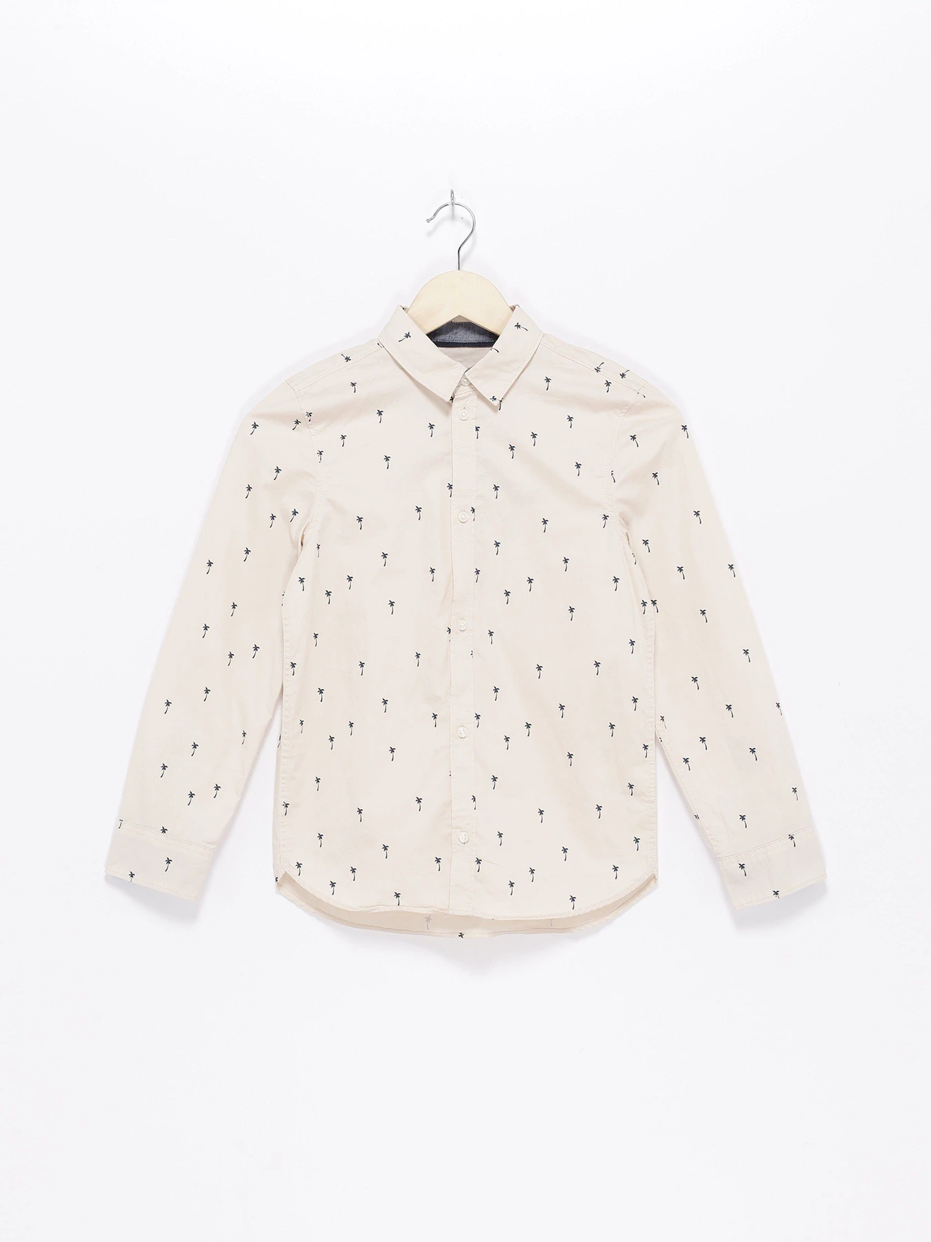 Рубашки H&M модель 0813060_с.бежевий комб. Фото