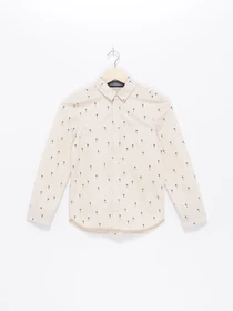Рубашки H&M модель 0813060_с.бежевий комб. Фото