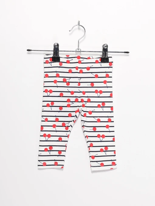 Брюки H&M модель 08172921_білий комб. Фото