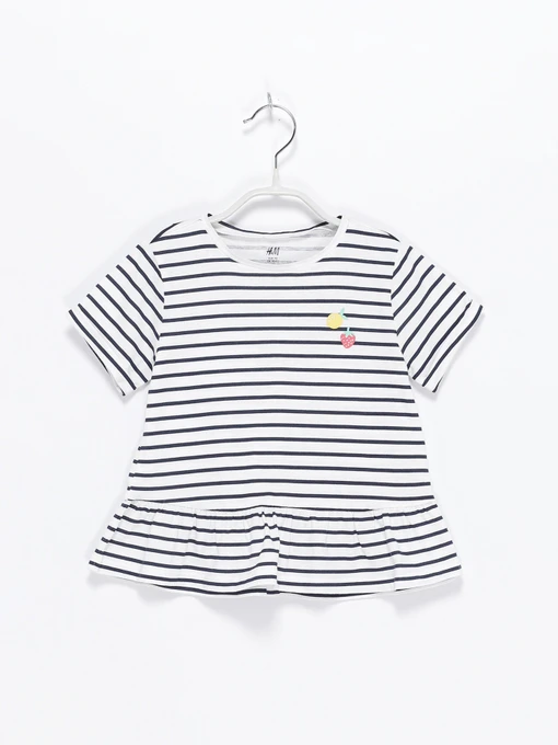 Футболки и поло H&M модель 0855798_білий комб. Фото