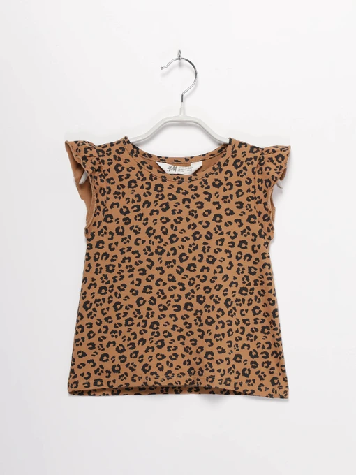 Футболки и поло H&M модель 0856994_коричневий комб. Фото