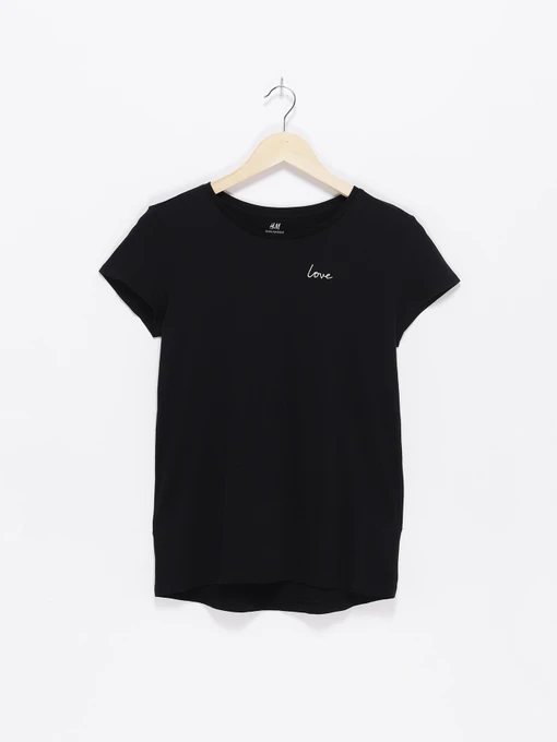 Футболки и поло H&M модель 08907341_чорний Фото
