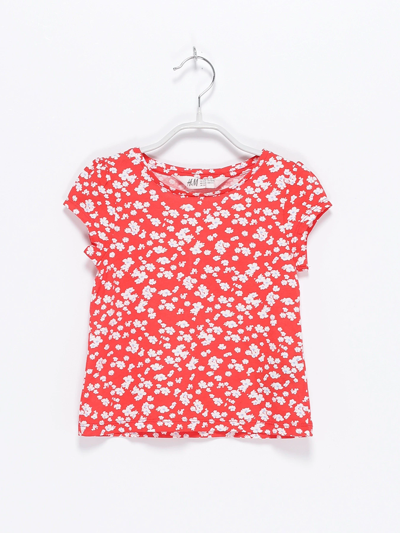 Футболки и поло H&M модель 0918020_червоний комб. Футболки и поло H&M модель 0918020_червоний комб. Фото